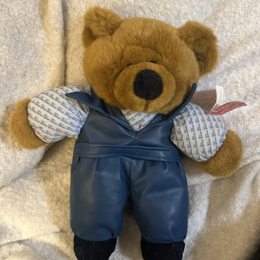 Elvis Presley Plush Blue Suede Shoes Teddy Bear Vintage 1994 RARE No Singing Box